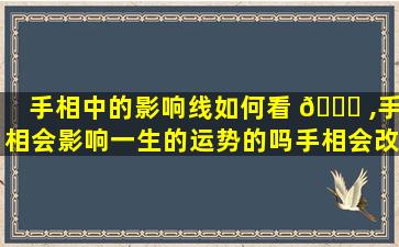 手相中的影响线如何看 🐋 ,手相会影响一生的运势的吗手相会改变 🕊 吗
